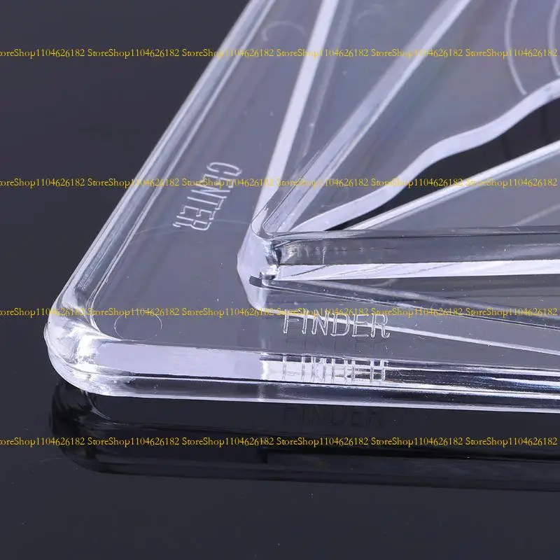 Q2Q4 Transparente Center Finder Center Finder Finder Tool Square Round Octogon