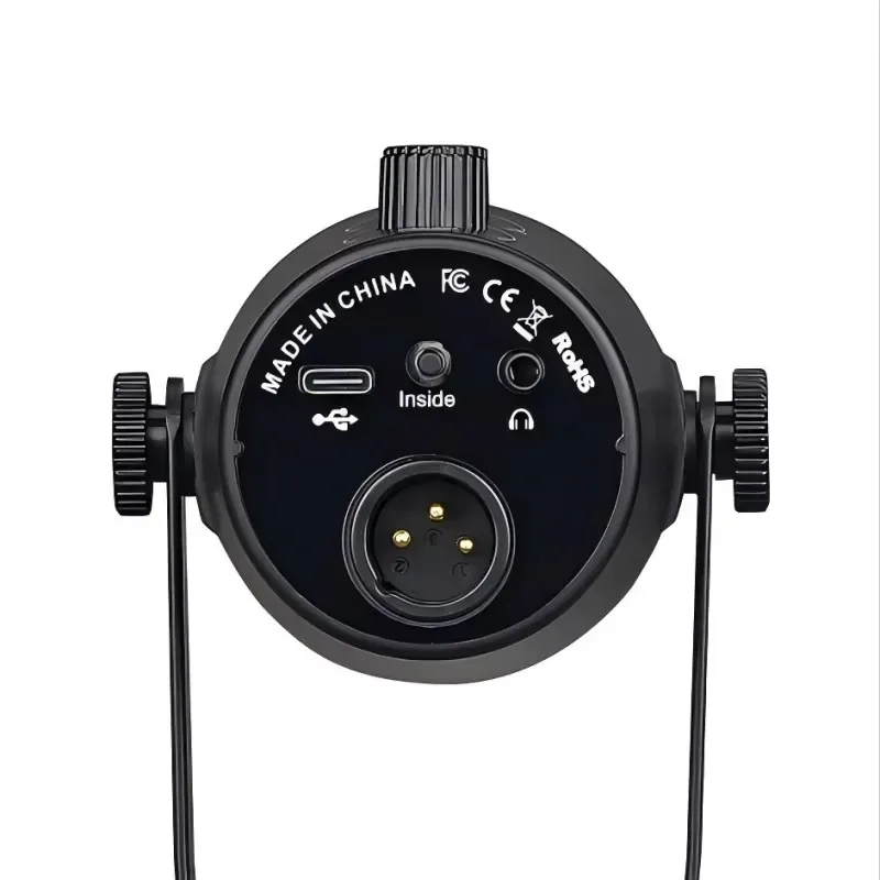 Hot Sale XLR USB Gaming Microphone Set Condenser PC Mic for Streaming Podcasting Computer RGB Mic Kit Mute Button Earphones