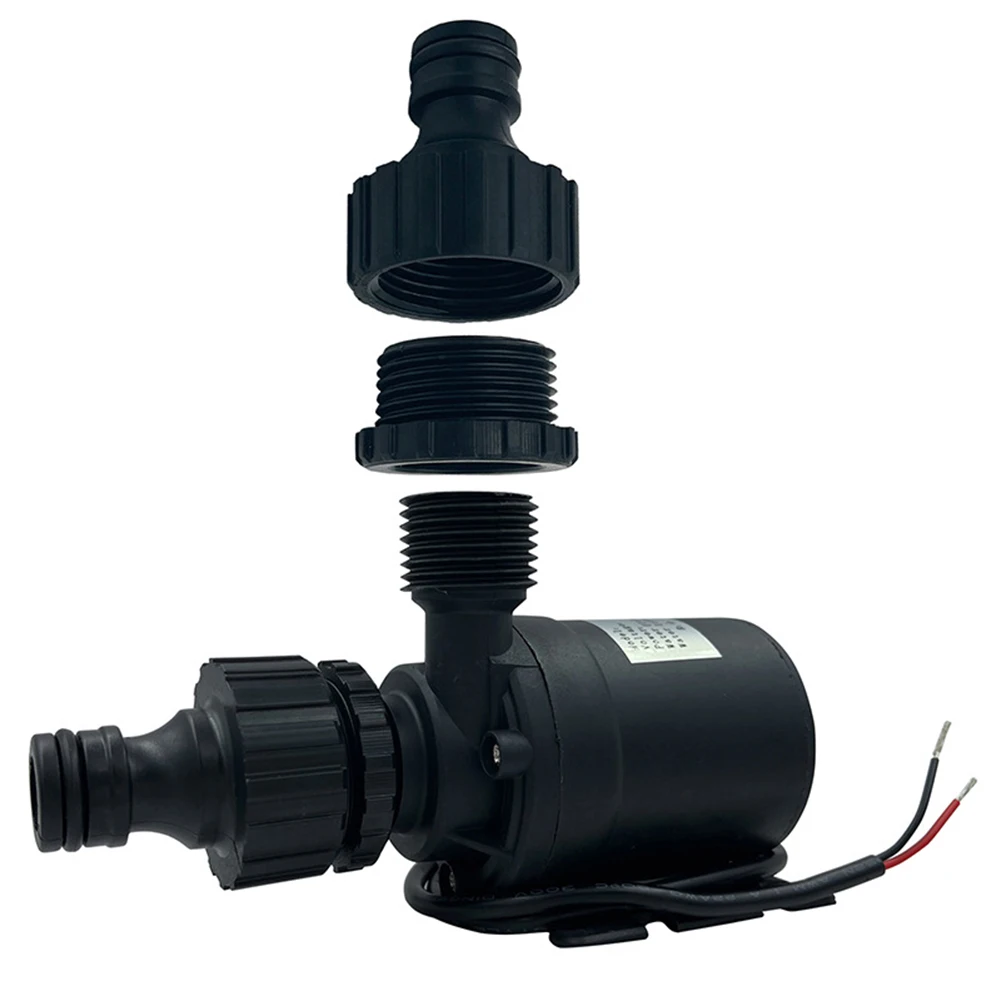 

Circulation Pump Water Pump 800L/H Aquarium Black Circulation Tool DC 12V/24V Low Noise Plastic Quick Connector