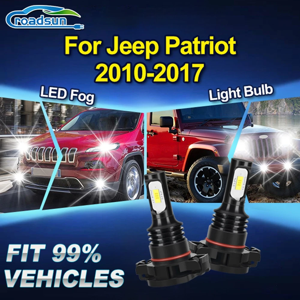 

20000LM LED Fog Lamps 6000K Super Bright 150W LED Fog Lights High Quality For Jeep Patriot 2010 2011 2012 2013 2014 2015-2017