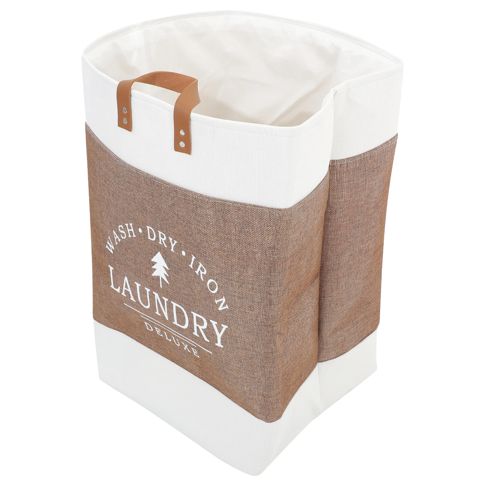 

Laundry Basket Foldable Storage Hamper Large Capacity Water Resistant ganizer for Bedroom Bathroom Kids Dorm Brown