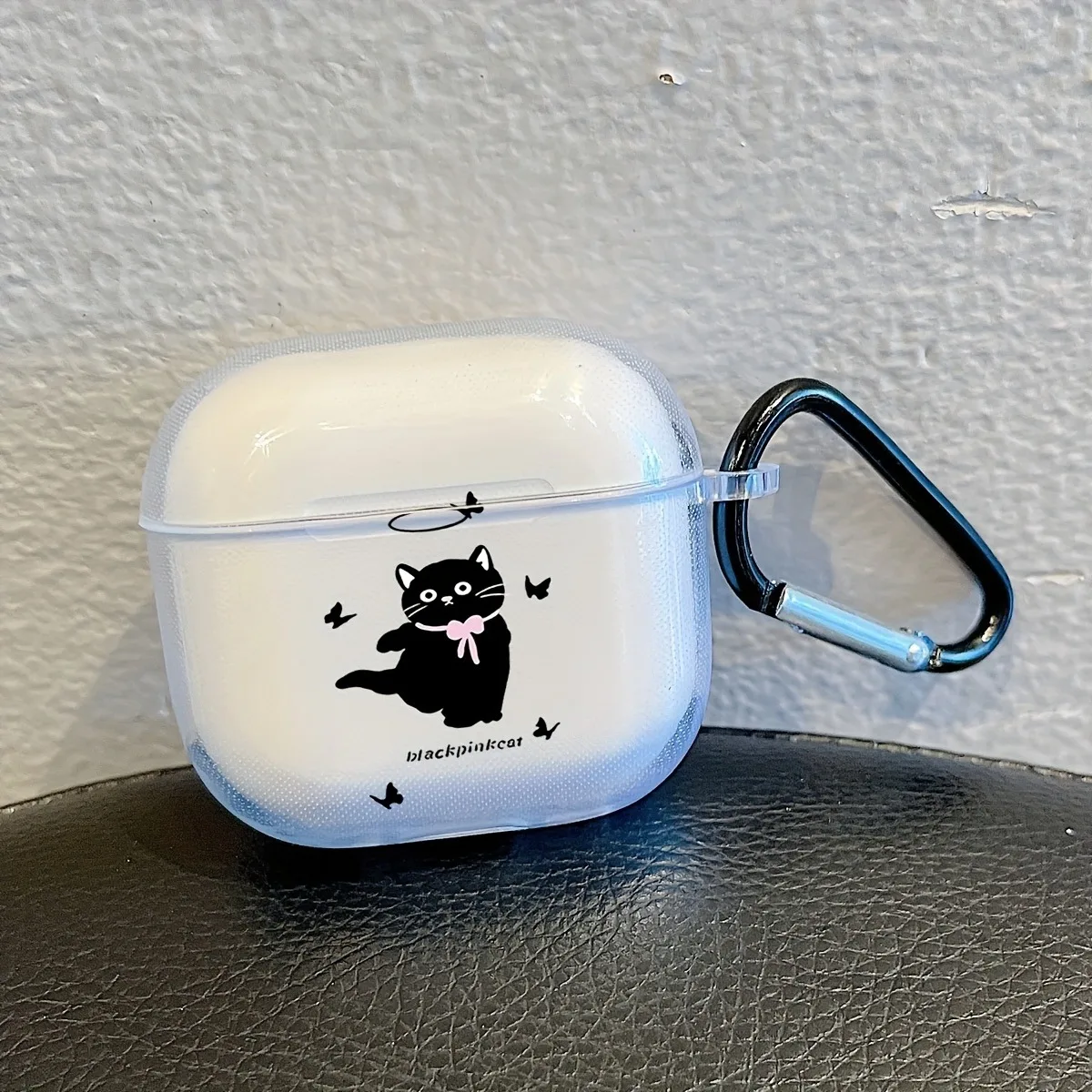 Headphone Case For AirPods Pro3/Pro2/Pro Artistic Cute Black Cat Star Headset Case For AirPods 4/3/2/1 Earphone Protective Cover