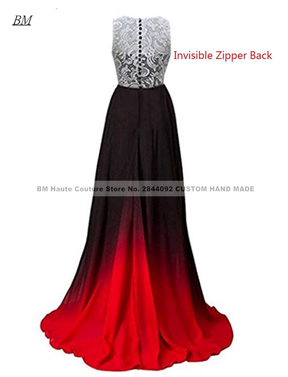 Robe De Soiree ราคาถูก Appliques Elegant Ombre Gradient พรหมชุดยาวชีฟองชุดราตรีเจ้าสาวชุด