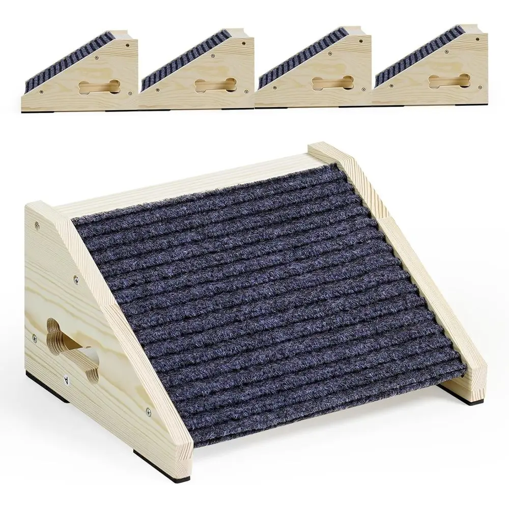 

Деревянный пандус для собак для лестниц, костюмов, маленьких, средних и больших собак, кошек, ступеньки для домашних животных, лестничный пандус для собак, кошек, нужна установка (Gr