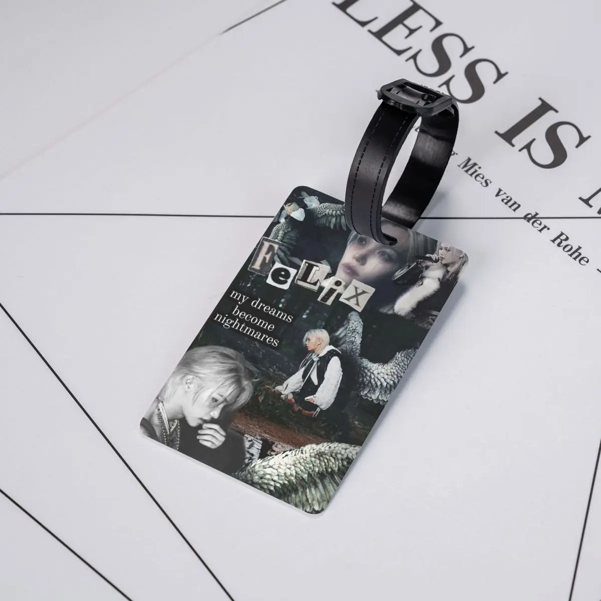 

Бирки для багажа FELIX (корейский K-pop певец), аксессуары для чемоданов, бирка для ручной клади, держатель для бирки, идентификатор, имя, адрес