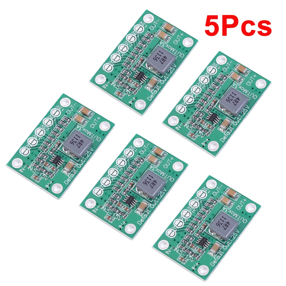 DC DC Step Down Power Module 5-16V To 1.25V/1.5V/1.8V/2.5V/3.3V/5V Universal Adjustable Buck Voltage Converter Board 3A For LCD