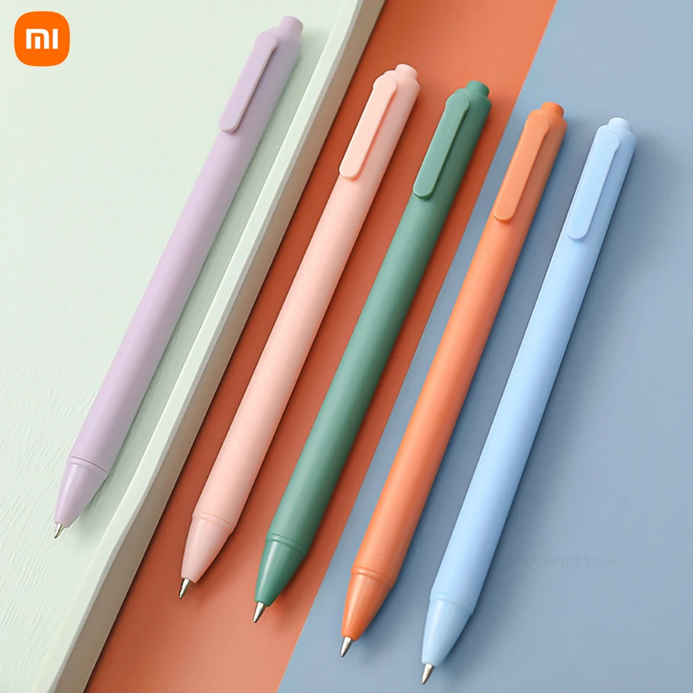 Novo xiaomi youpin 0.5mm morandi macaron imprensa gel caneta escrita assinatura tinta preta escritório escola artigos de papelaria fornecimento quente