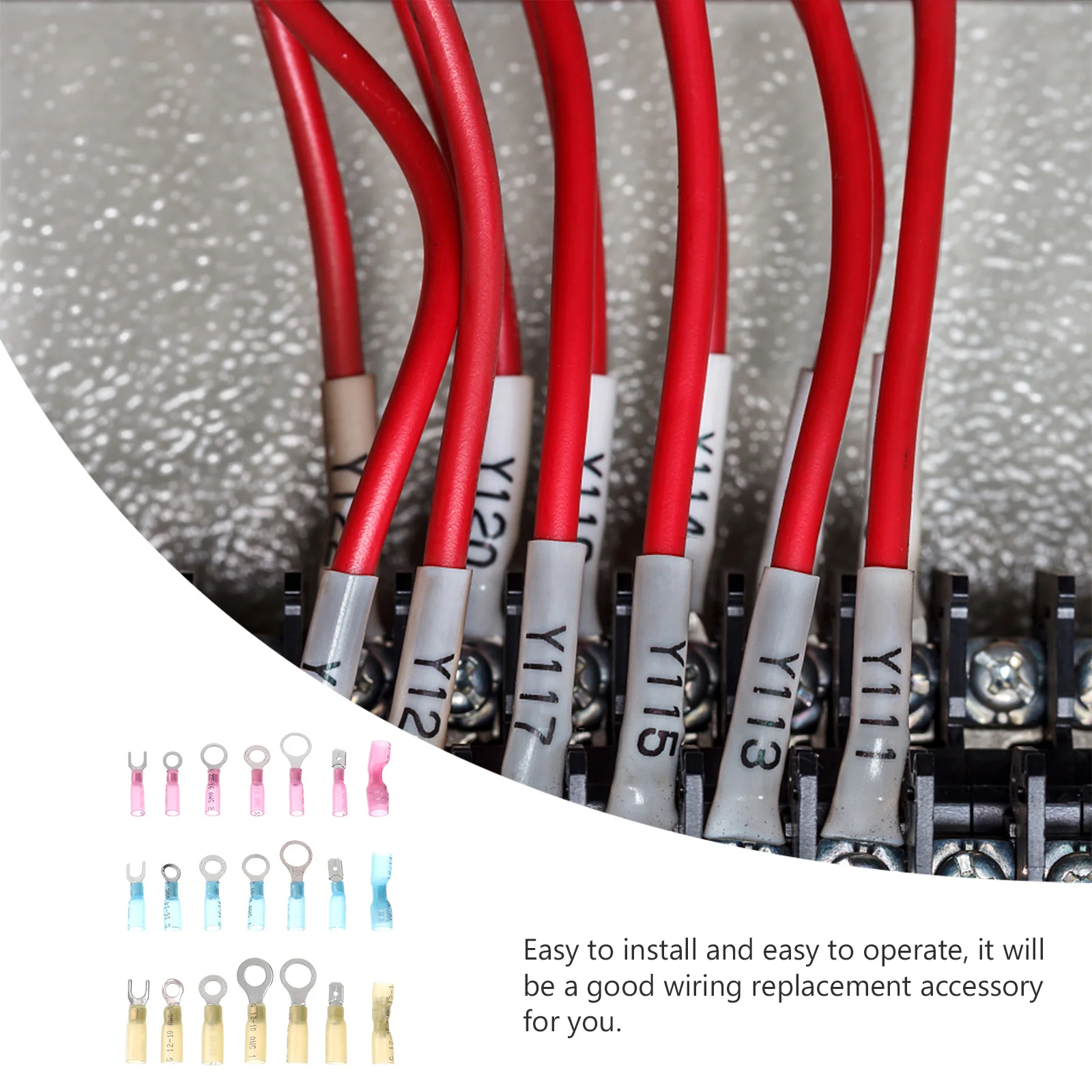 

280Pcs Heat Shrink Wire Connectors Insulated Electrical Terminals Practical Safe Wiring Accessories Heat Shrink Wire Connector