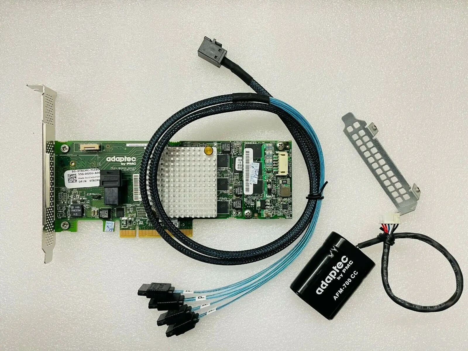 Imagem -04 - Adaptec-cartão Controlador Raid com Bateria e Cabos Sata Asr8405 2277600-r Kjx16 Txcmc 12 gb s Sas Sata Sata