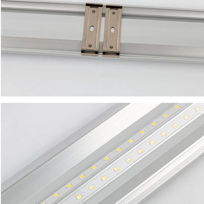 Imagem -06 - Baixa Tensão Led Sarrafo Tubo Bar Luz à Prova de Poeira Plana 12v 24v 36v 48v 12 m 120cm 4ft 36w 6000k Purificado 10 Peças