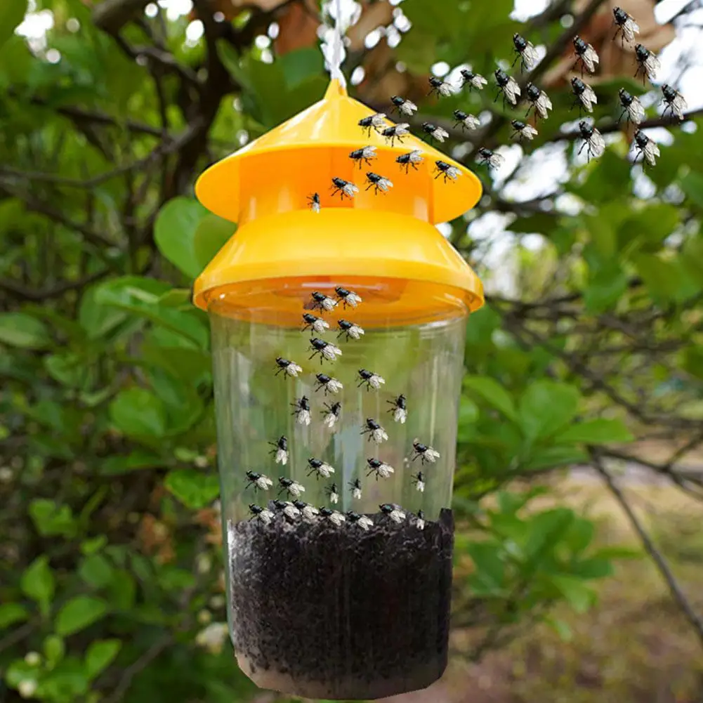 

Новая пластиковая ловушка для фруктов, ловушка для насекомых, многоразовая ловушка для домашнего сада, внутреннего дворика, сада