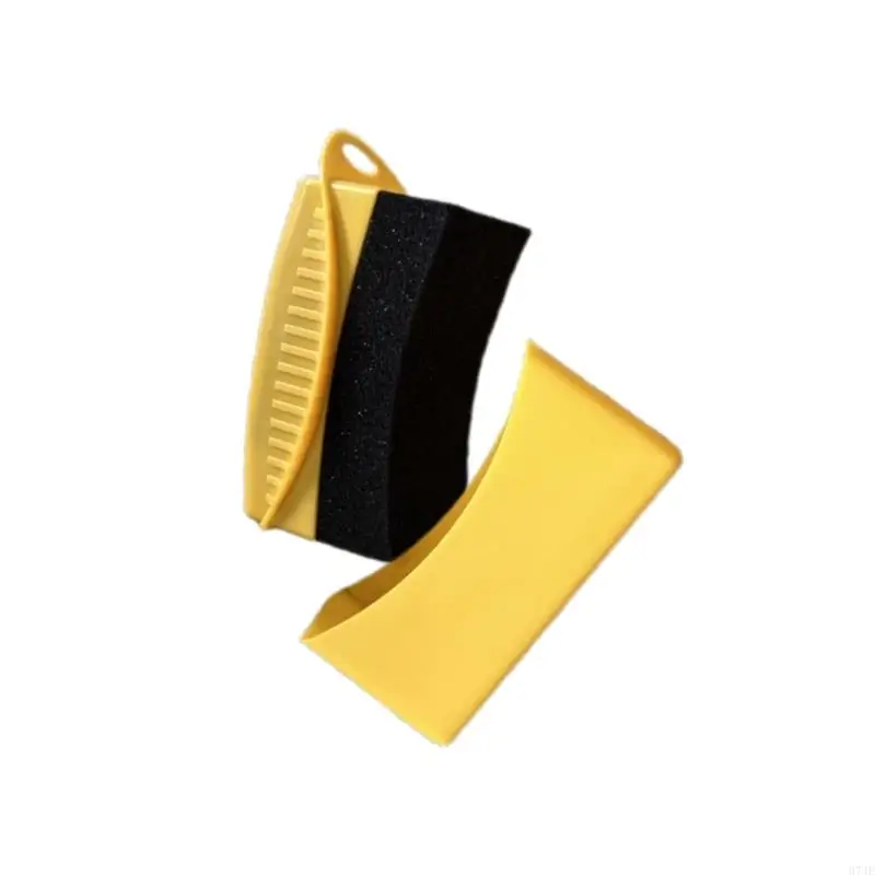 37JE Tire Dressing Applicator Pad, Tyre Foam Applicator Sponzen Contouren Tyre Wheel Car Cleaning Tool