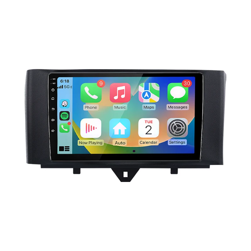 Junsun Android Auto Autoradio für Smart Fortwo 451 2011 2012 2013 2014 2015 Multimedia Wireless Apple CarPlay Intelligente Systeme IPS Touchscreen Stereo Videoplayer 2 Din Autoradio Head Unit