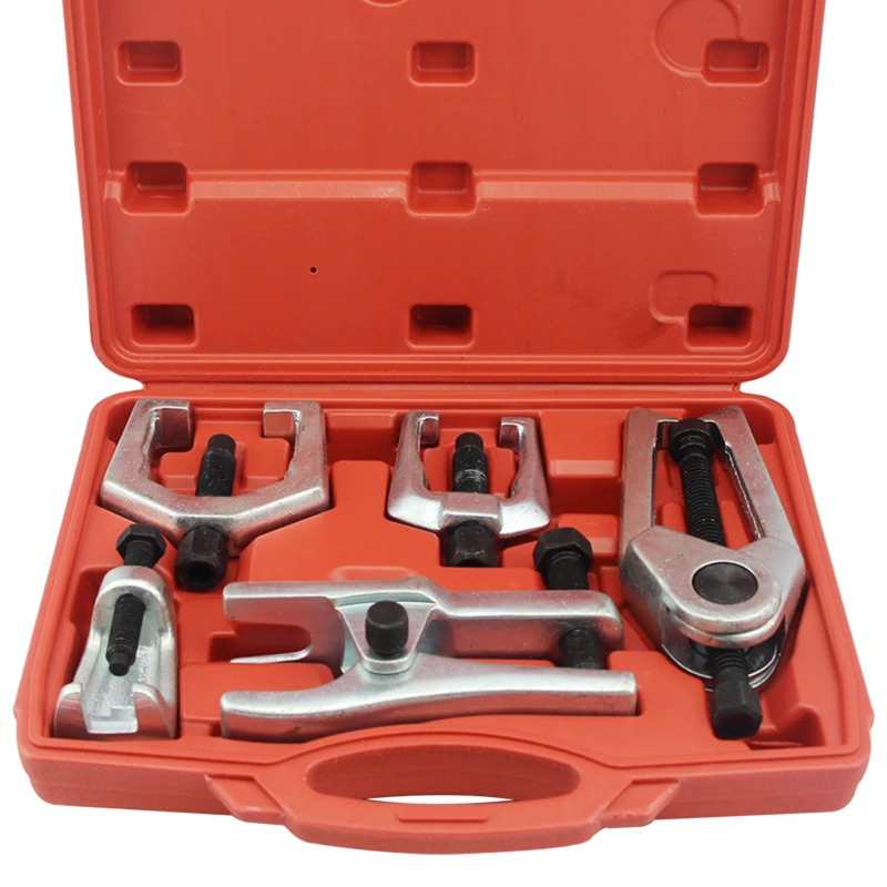 5 in 1 Front End Service Tool Kit Kogelgewricht Trekstang Pitman Arm Puller Verwijderaars Druk Type Kogelgewricht Separator Auto reparatie Tools