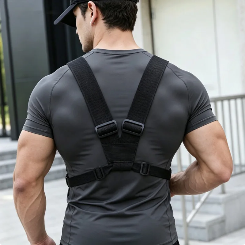 Lightweight Running Vest Backpacks Outdoor Cycling Bag Men Hiking Marathon Chest Rig Bag Storage Pocket Unisex Sports Chest Bags view 2