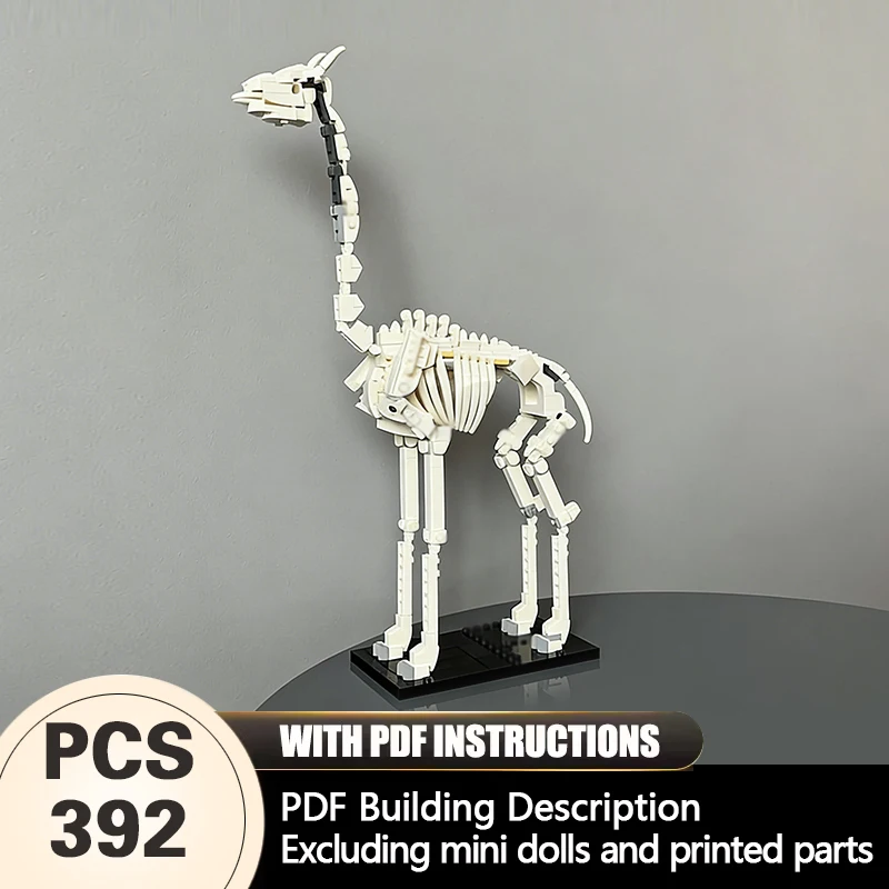 

Creators Animal Series Model MOC Building Bricks Long Neck Deer Skeleton Modular Technology Gifts Holiday Assemble Children Toys