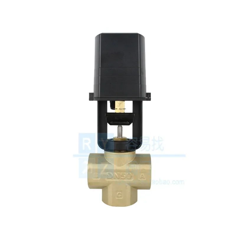 Proportional Integral Electric Three-way Regulating Valve Percentage Analog Three-way Confluence Valve Diverter Valve