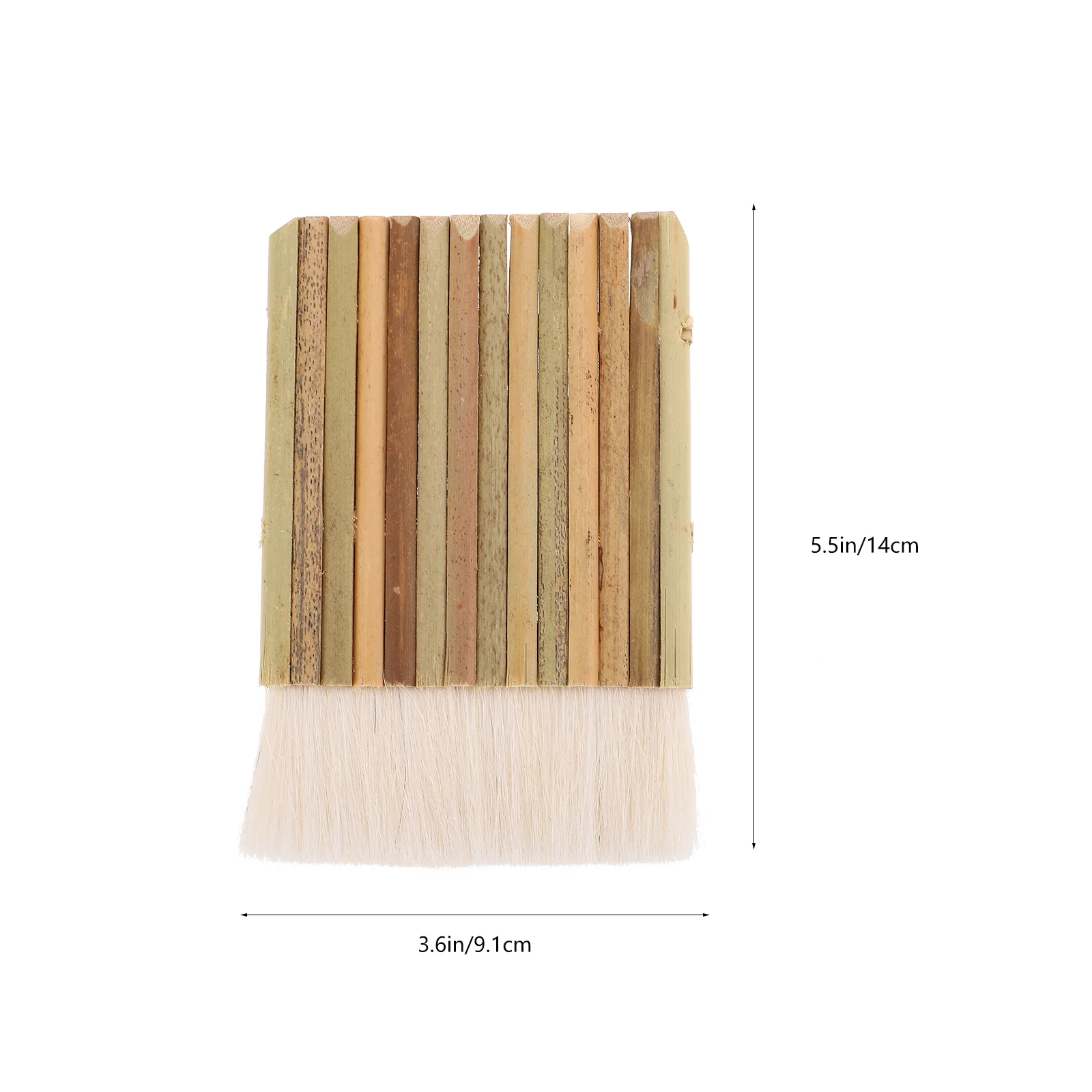 5 قطعة مجموعة فرشاة الطلاء مساحة كبيرة الخيزران خلاط للطلاء الزيتي اللاتكس المائية غسل التحجيم الإلتصاق الفخار أدوات الرسم #4