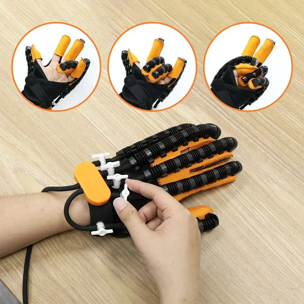 Stroke Rehabilitation Robot Gloves Hemiplegia Recovery Equipment with USB Chargeable Hand Dysfunction Patient Training Device