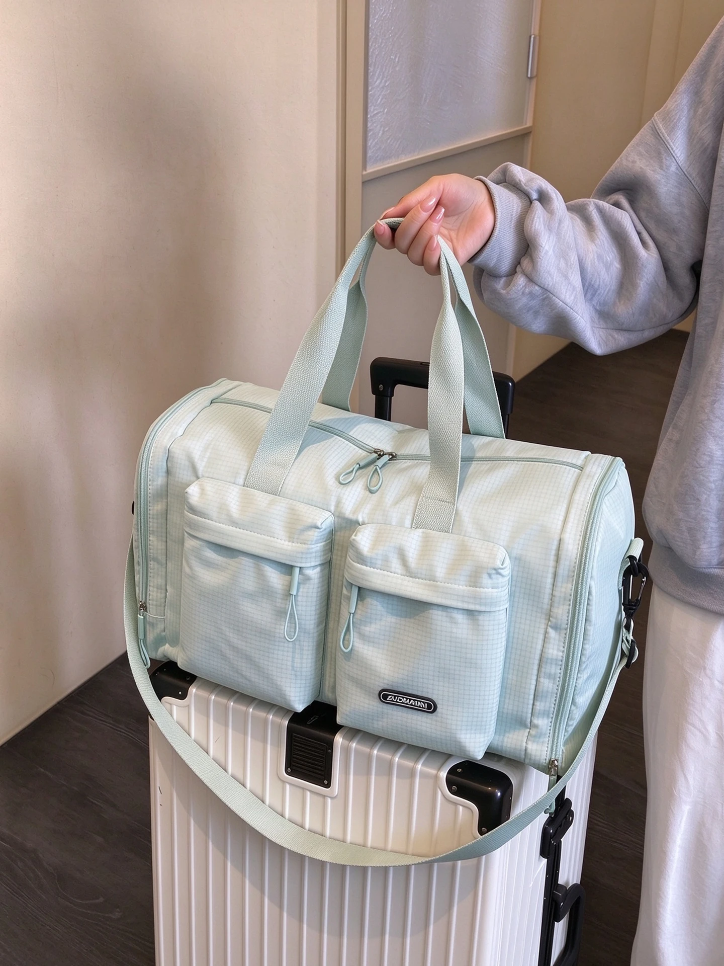 lightweight-portable-women's-travel-bag-suitcase-hanging-bag-short-trip-business-trip-college-student-dormitory-luggage-bag