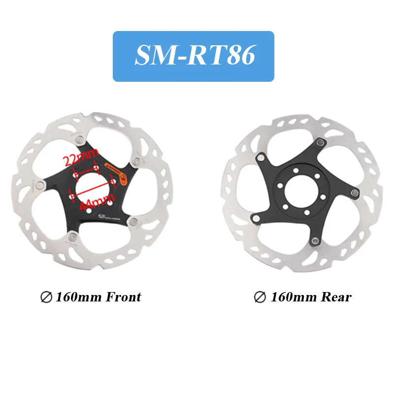 SHIMANO Deore XT RT86 160MM 180MM 203MM Bike Brake Disc 6 Bolt Ice Point Technology MTB Mountain Bicycle Disc Bike Parts image 2