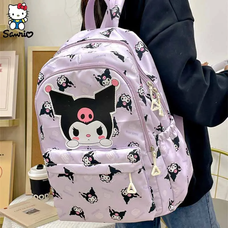 Kawaii Sanrio Backpack Anime Kuromi Cinnamoroll My Melody Student Bag Large Capacity School Bag For Boy Girl Children Gifts Toys