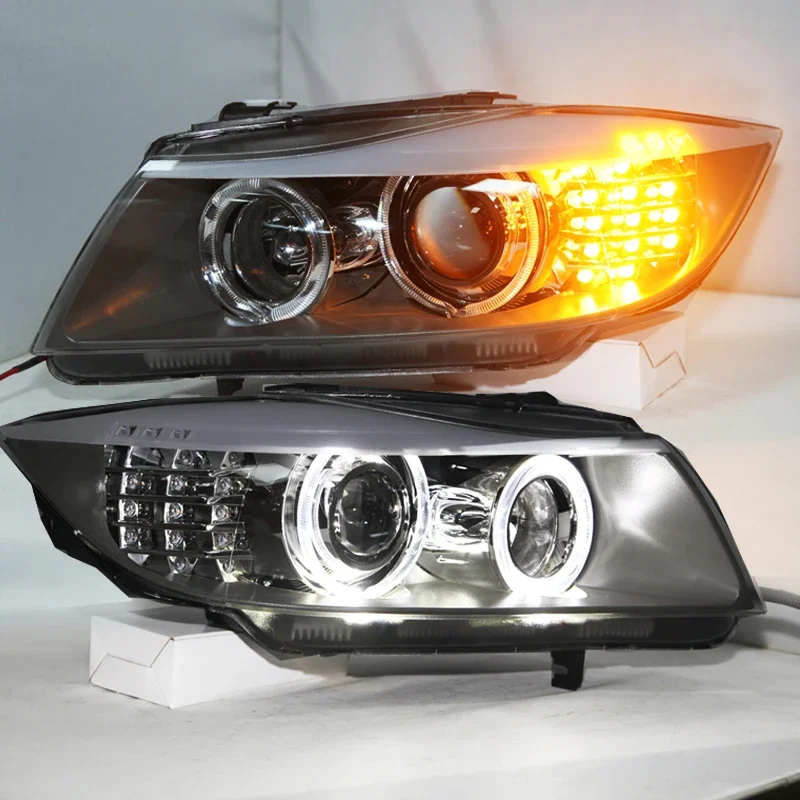 LED Lights For BMW E90 330I 320I 318I Led Angel Eyes Headlight view 4