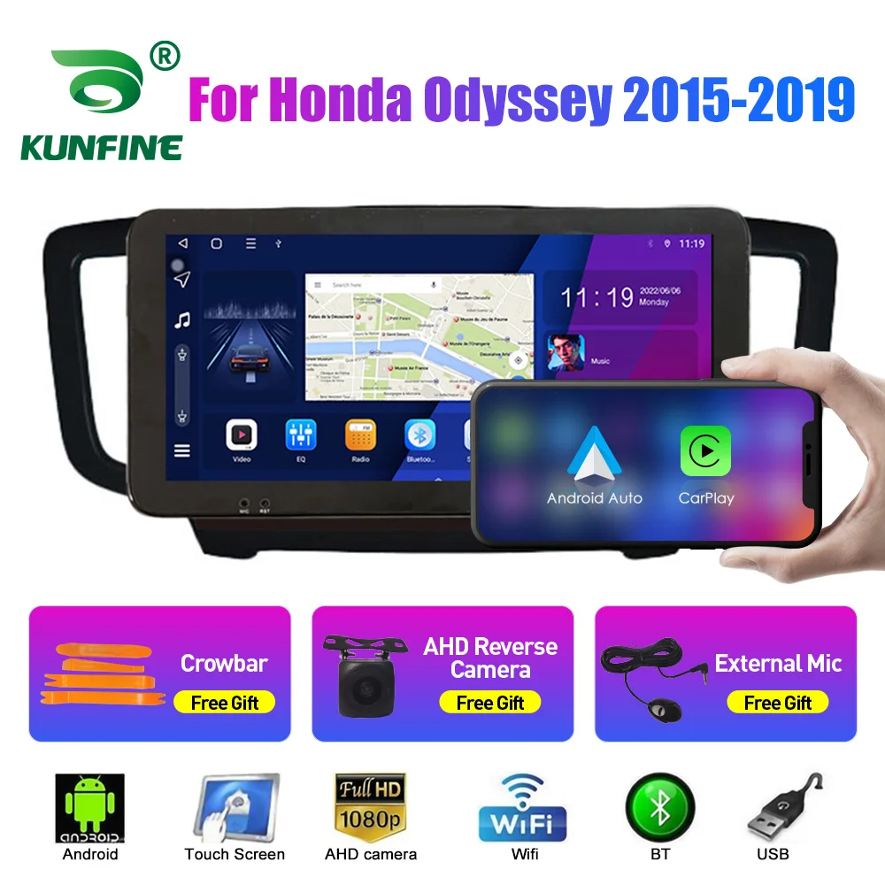 

10.33 Inch Car Radio For Honda Odyssey 2015-2019 2Din Android Octa Core Car Stereo DVD GPS Navigation Player QLED Screen Carplay