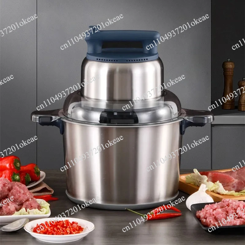 220V 20L Electric Meat Grinder Commercial Household Electric Stainless Steel Meat Grinder Kitchen Broken Meat Processing Machine