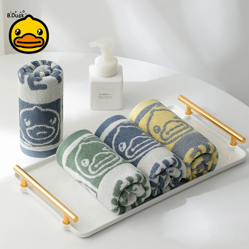 B.DUCK Skin-friendly High-quality Long-staple Cotton Square Towels Are Anti-bacterial and Anti-odor Luxuriously Soft Enjoyable