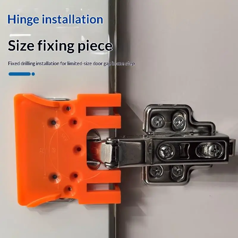 Orange Metal Hinge Mounting Bracket With Strong Magnetic Adsorption And 2.5mm Door  Control For 35mm Hinges