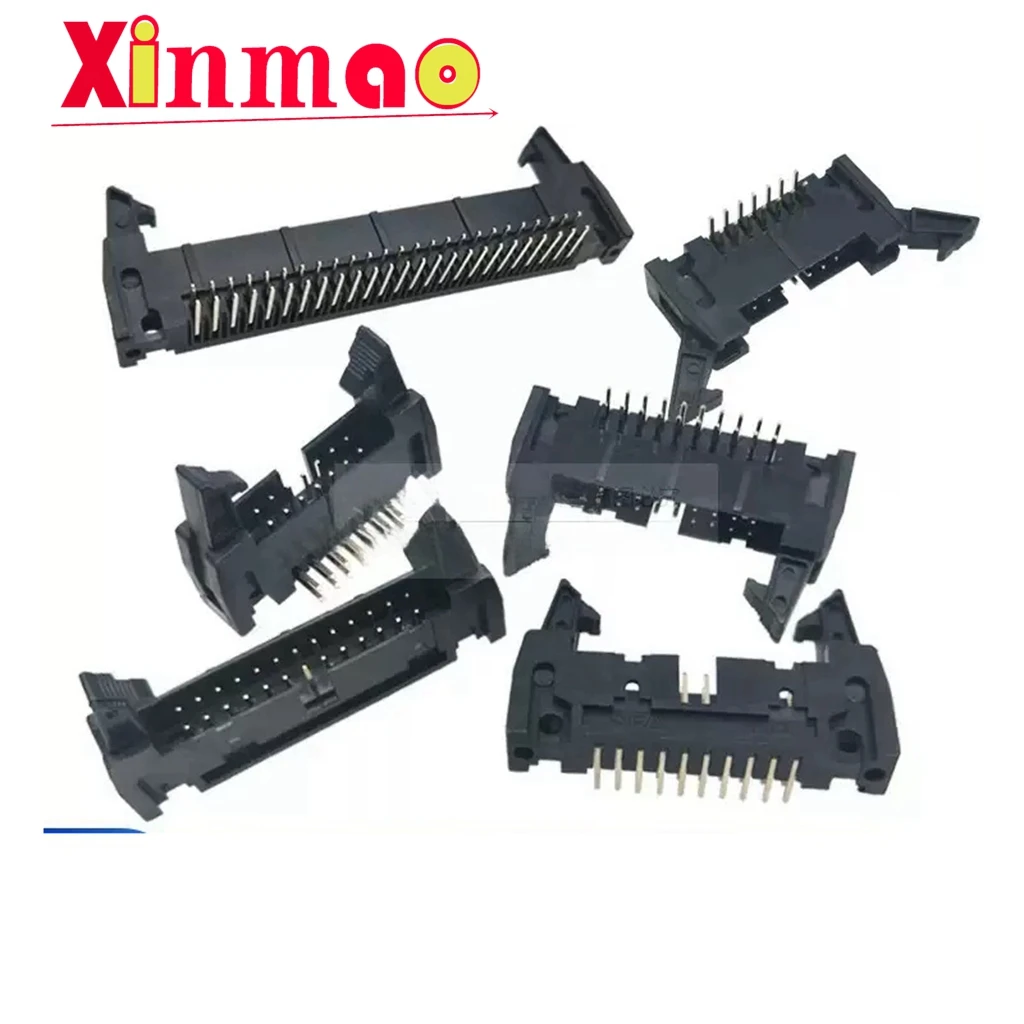 5PCS DC2 horn seat hook 2.54mm spacing 10/14/16/20/26/30/40/50/64P horn buckle socket