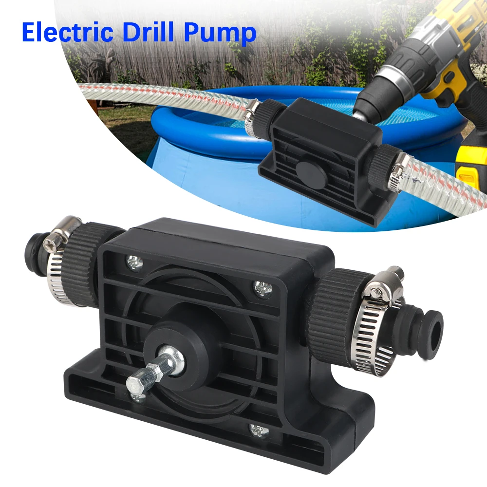 Home Garden Outdoor Tool Mini Centrifugal Pump Diesel Oil Fluid Water Pump Electric Drill Pump Portable