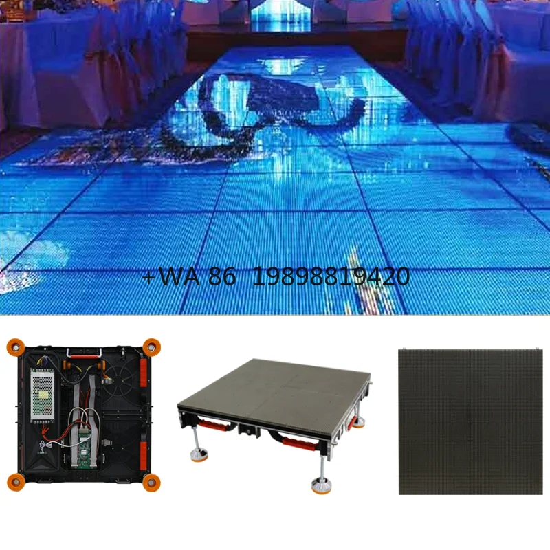 

500*500Mm500*1000mm Tiles Display Magnet Rental Video Wall Panel Wedding Stage Dance Interactive Dance Floor Led Screen