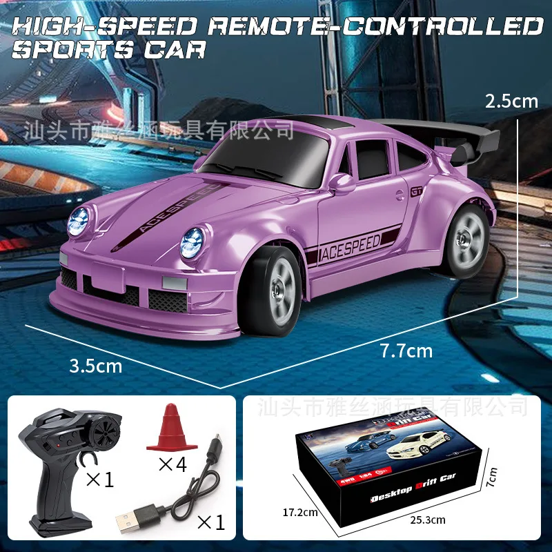 

In Stock New Product 1: 64 4wd Remote Drift Car Rc Desktop Mini Racing 2.4g Simulation Toy Model Car gift