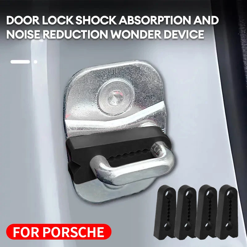 Universal Car Door Shock Absorption Protective Pads for Porsche 911 718 Cayenne Macan Panamera Taycan 918 Spyder Cayman/Boxster