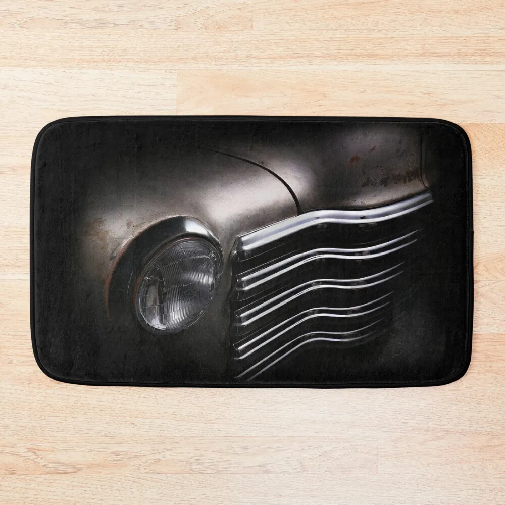 

Bare Metal 1952 Chevy 3100 Pickup Detail (black backgroud) Bath Mat Anti-Slip Carpet Carpet In The Living Room Mat