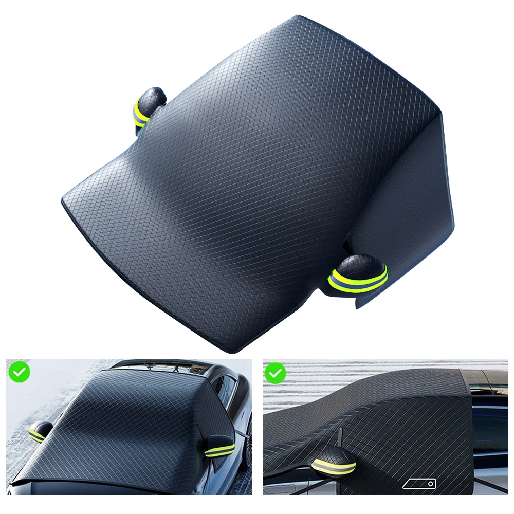 Automobile Sunshade Winter Waterproof Exterior Covers Snow Blocking Car Snow Cover Universal For SUV Pickup MPV Windshield