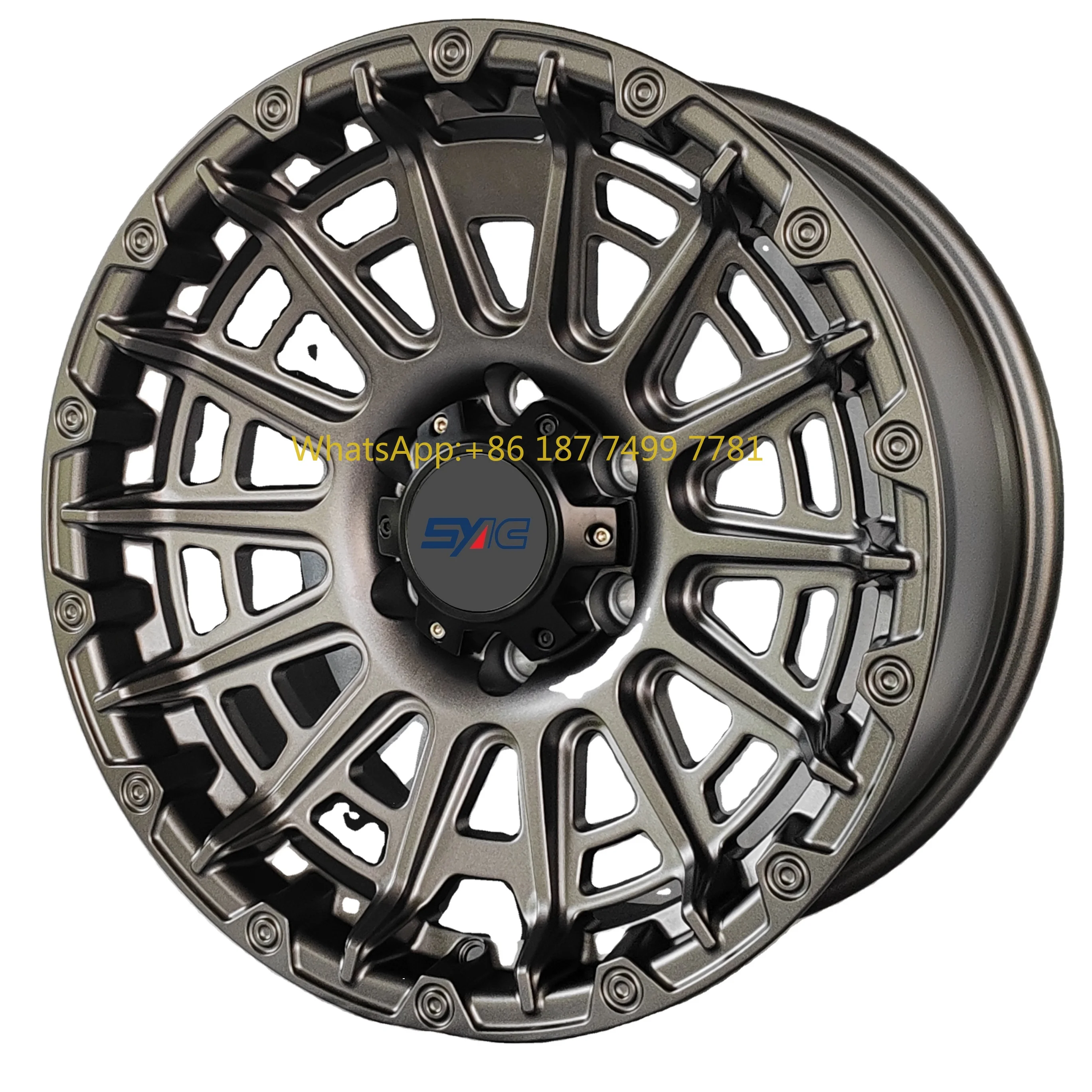 

PRIVATE CUSTOM R18x8j Forged Wheels PCD6x139.7 6061-T6 Aluminum Alloy Wheels Matte 。 Grey High Load Off-road Wheels for TANK