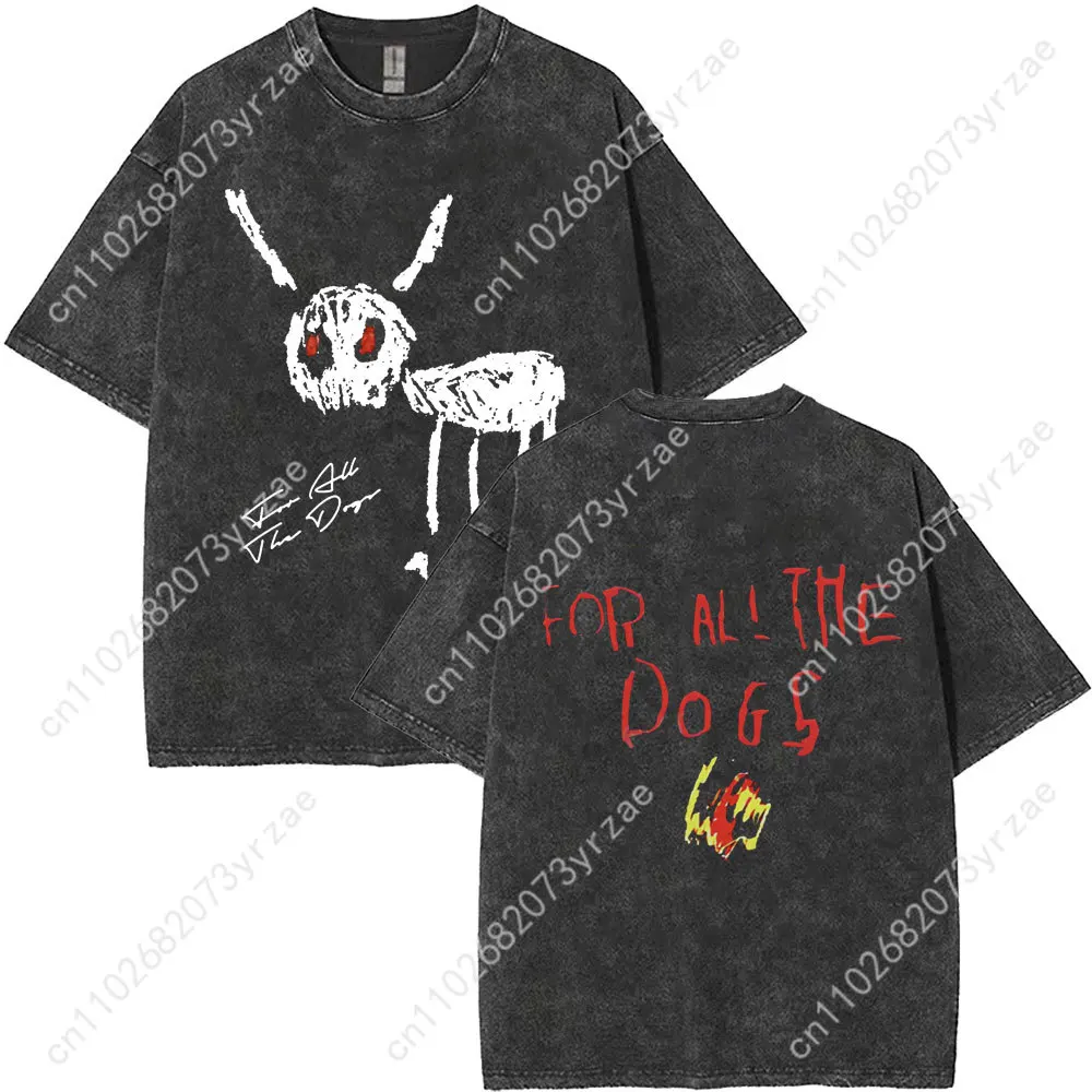 دريك ريترو غسل التي شيرت رجل امرأة عالية الجودة خمر تي شيرت القطن قصير الأكمام موضة تي شيرت لينة تنفس القمم