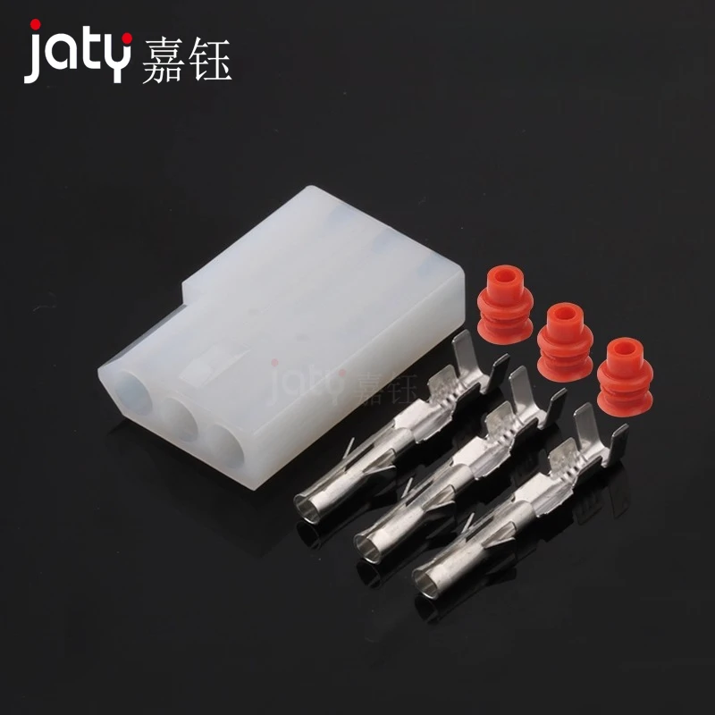 1 مجموعة 3-pin 03-09-1032(2032) موصل السيارات ، موصل ثقب مسطح ذكر/أنثى المكونات DJ3033-2.3-11/21