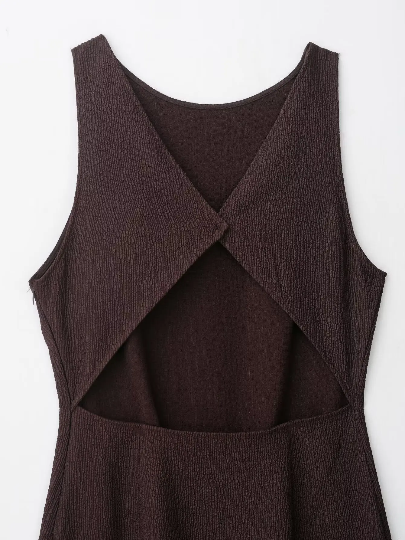 2025 Fall New Arrival Women's Casual Chic Sleeveless Backless Fringe Midi Dress