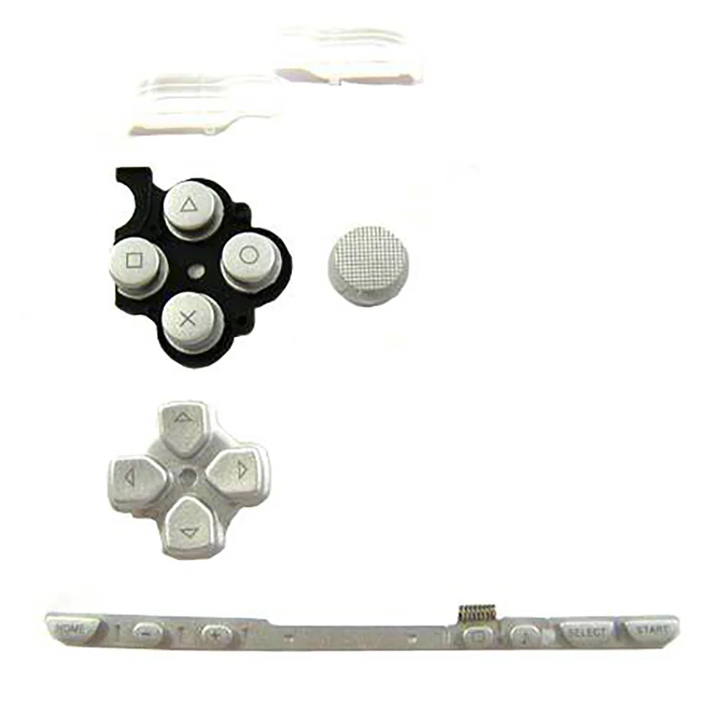 OSTENT Penggantian Suku Cadang Penutup Casing Faceplate Cangkang Perumahan Penuh dengan Kit Tombol untuk Konsol Game Sony PSP 2000 Set Lengkap