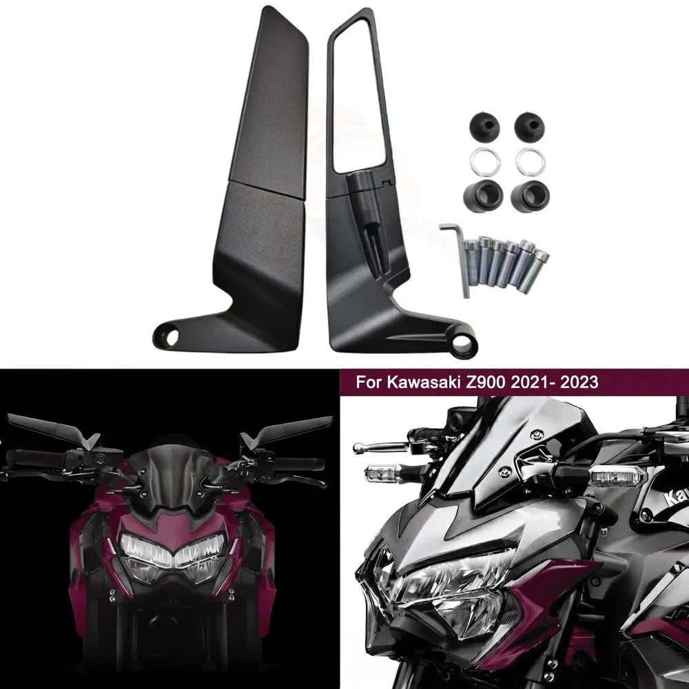 

Wind Wing Rearview Reversing Mirror Side Mirrors For Kawasaki Z900 Z650 2021- 2023