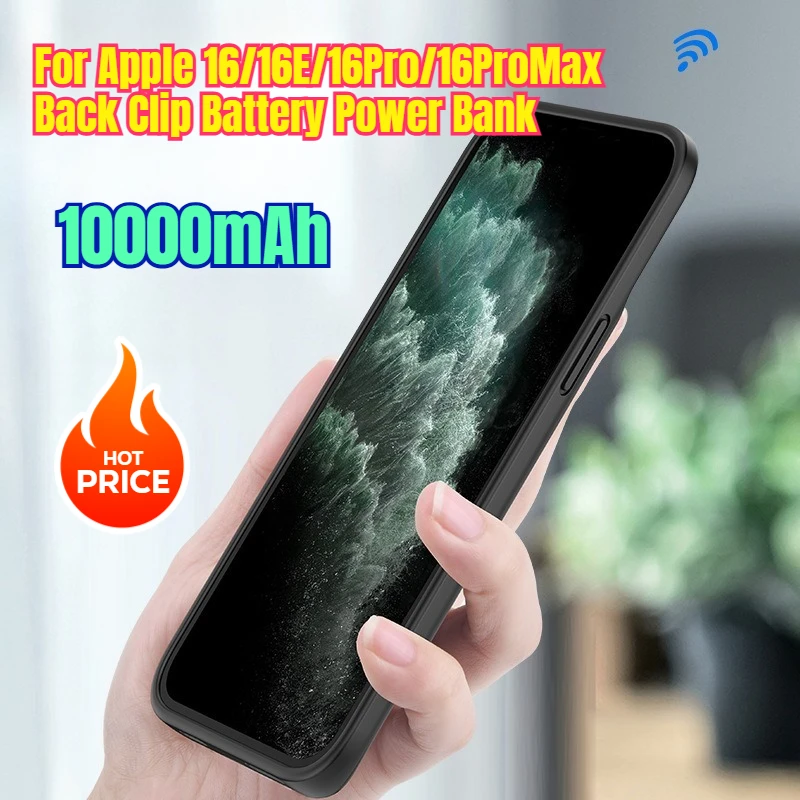 10000mAh for Apple 16/16E/16Pro/16ProMax Back Clip Battery Power Bank