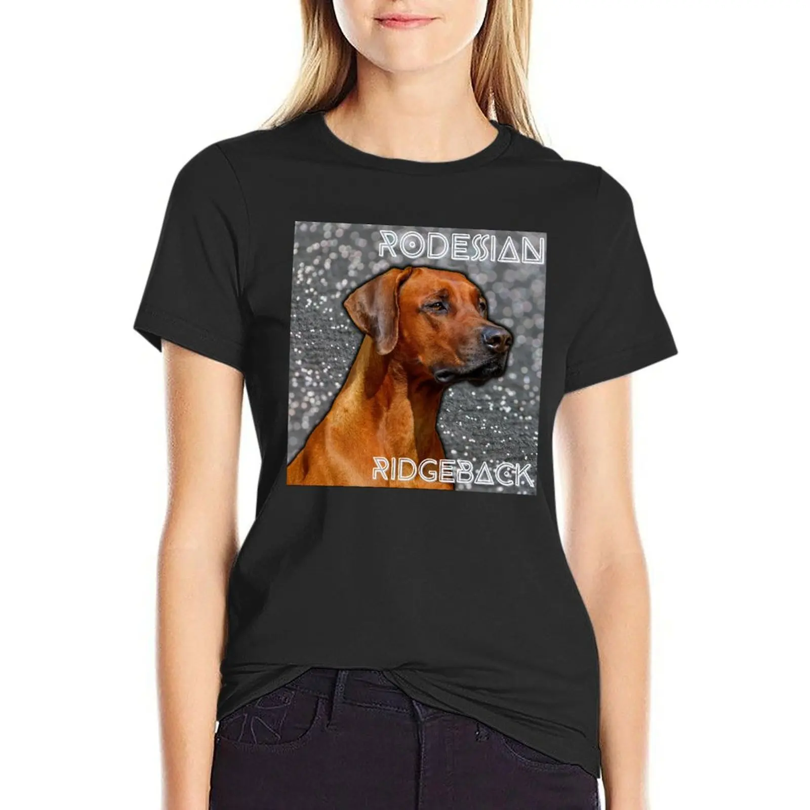 Rhodesian ridgeback portrait T-Shirt sweat cute clothes tshirts for Women