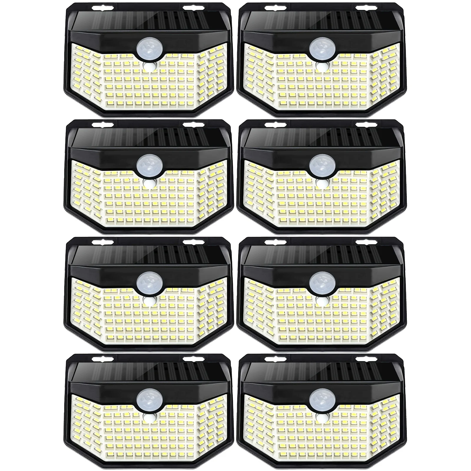 8/6/4 Packs Solar Motion Sensor Lights 120 LEDs With Reflector, 270° Wide Angle, IP65 Waterproof, Ideal For Outdoor Stairs, Yard, Pathway, Fence, Front Door, Garage, Deck, 18 Hours Continuous Lighting For Commercial Spaces (Malls, Hotels, Libraries) view 6