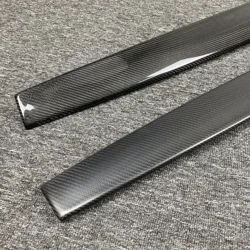Matte & Glossy Real Carbon Fiber For Tesla Model 3 2017- 2022 Model Y Car Accessories Central Console Dashboard Panel Cover Trim