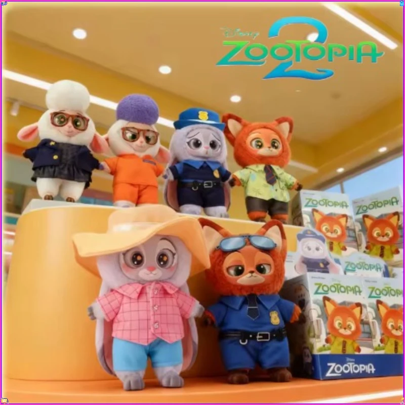 

1:1 НОВАЯ виниловая серия Zootopia, слепая коробка, милый персонаж мультфильма, виниловая плюшевая сумка, подвеска, игрушка, кукла, модный рождественский подарок