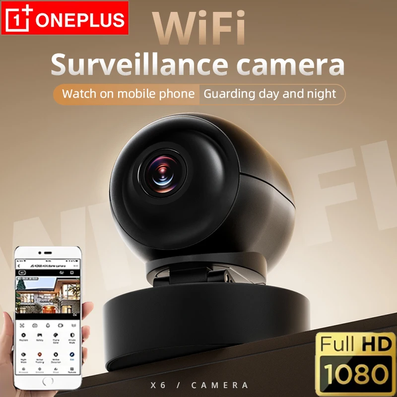 OnePlus Wireless Security Camera 1080P Home WiFi Bluetooth Infrared Night Vision Remote Real Time View Indoor Surveillance Cam